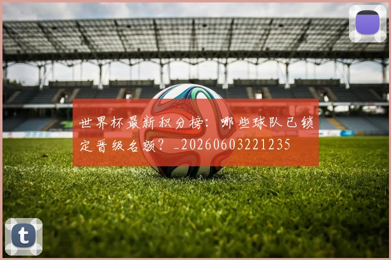 世界杯最新积分榜:哪些球队已锁定晋级名额?_20260603221235